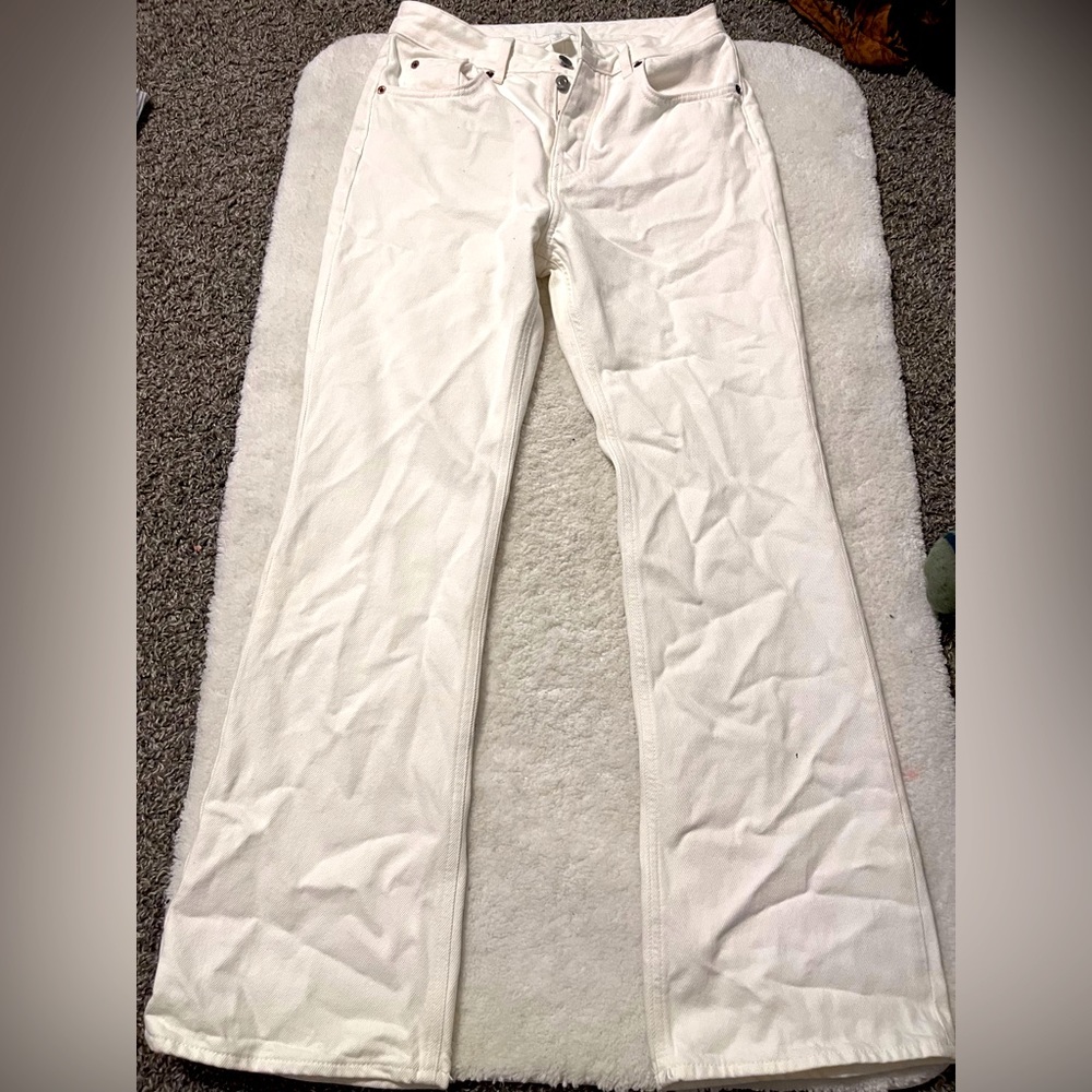 H&M white jeans